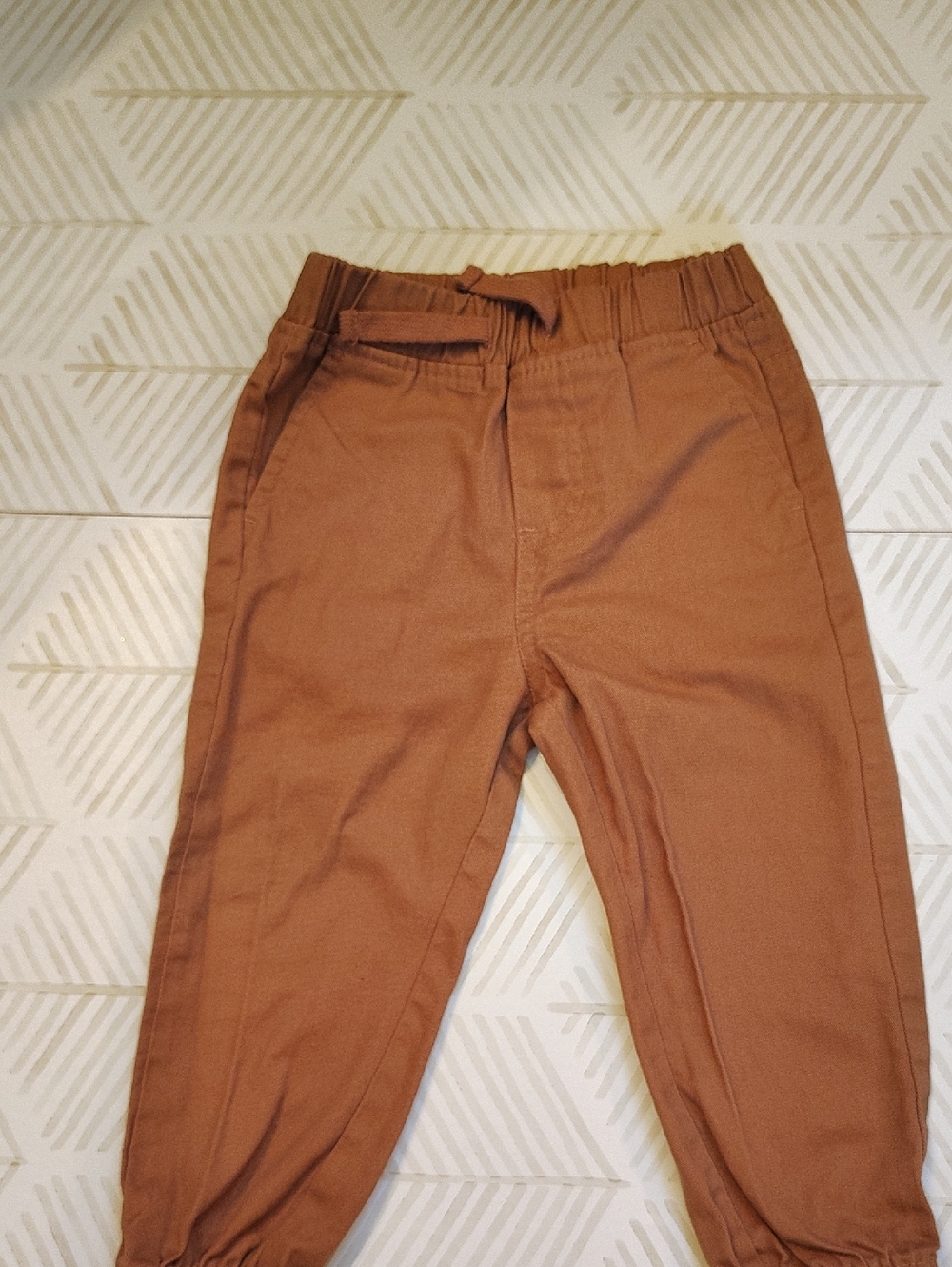 Ben Sherman Toddler 24m Rust Brown Elastic Waist Chinos